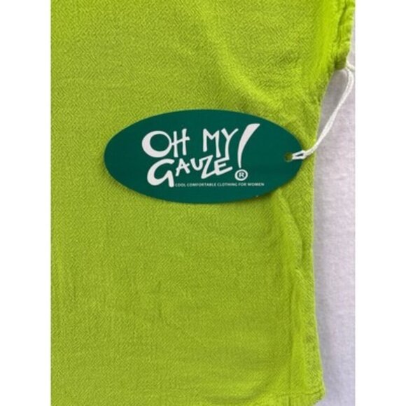Oh My Gauze Womens Lime Poncho Top S Soft & Breathable - Picture 2 of 4